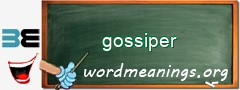 WordMeaning blackboard for gossiper